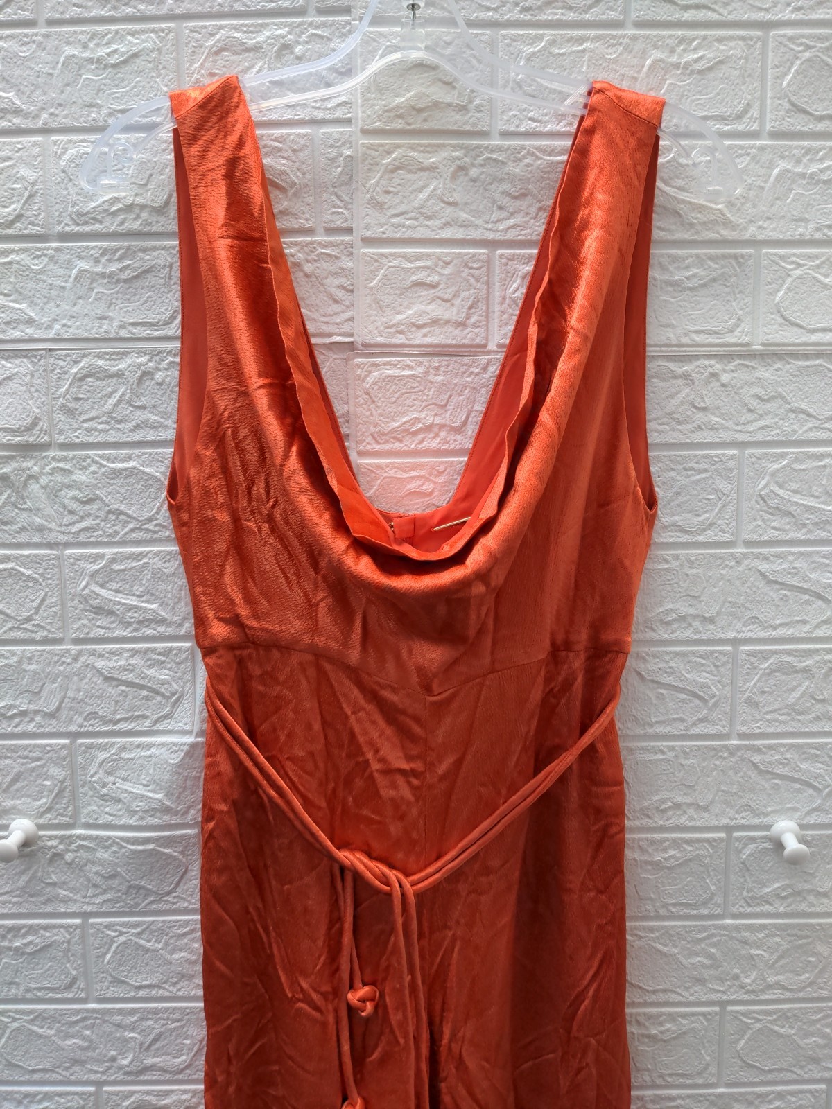 New Alexis Women’s Sare Cowl Neck Jumpsuit Sahara Sz M