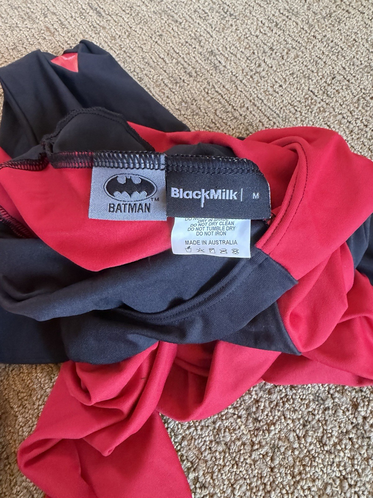 Blackmilk Batman Harley Quinn Catsuit NEW Jumpsuit Medium red black sz M DC