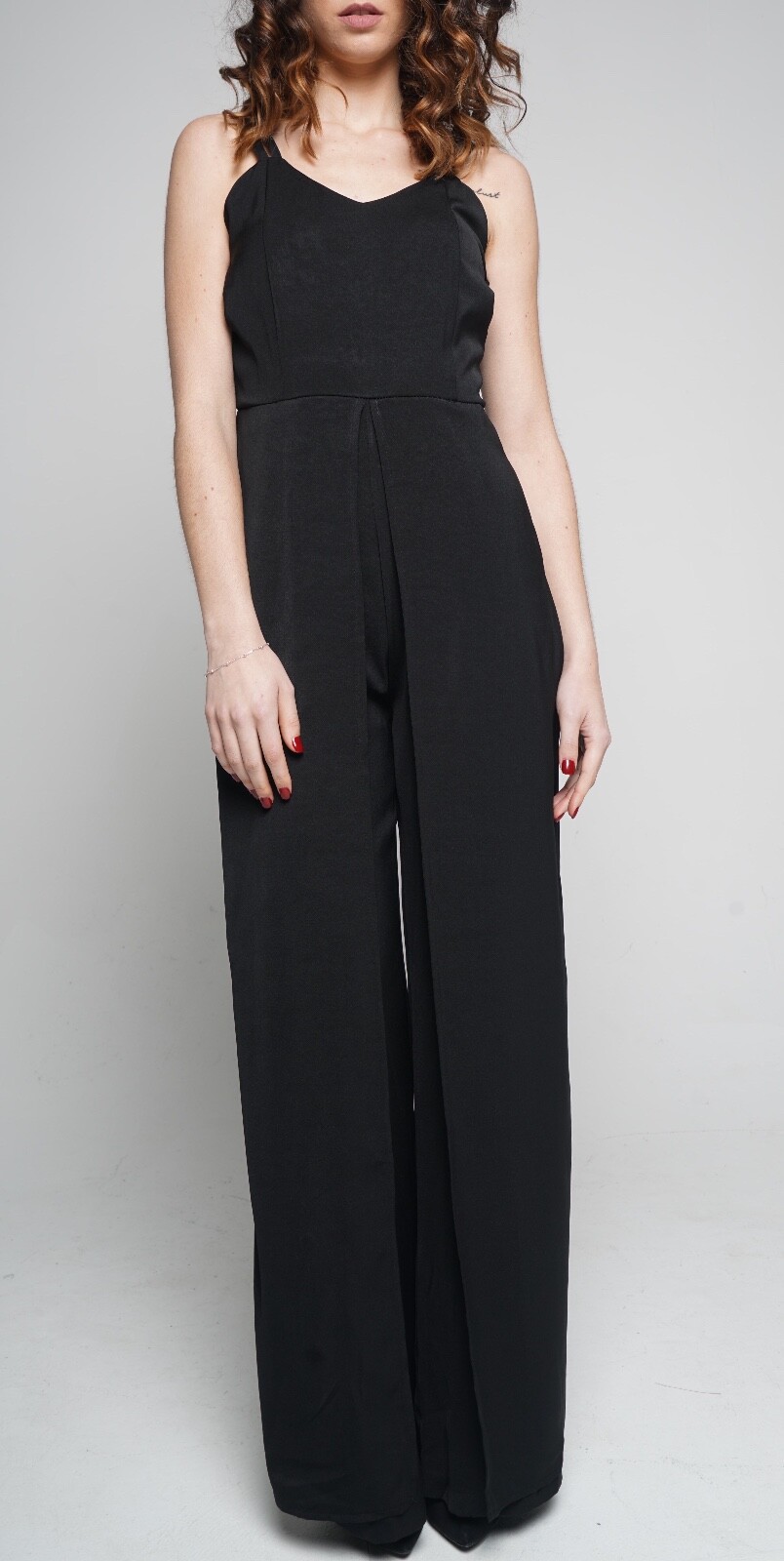 Womens Jumpsuit Black White Wide Leg with Adjustable Straps Various Sizes