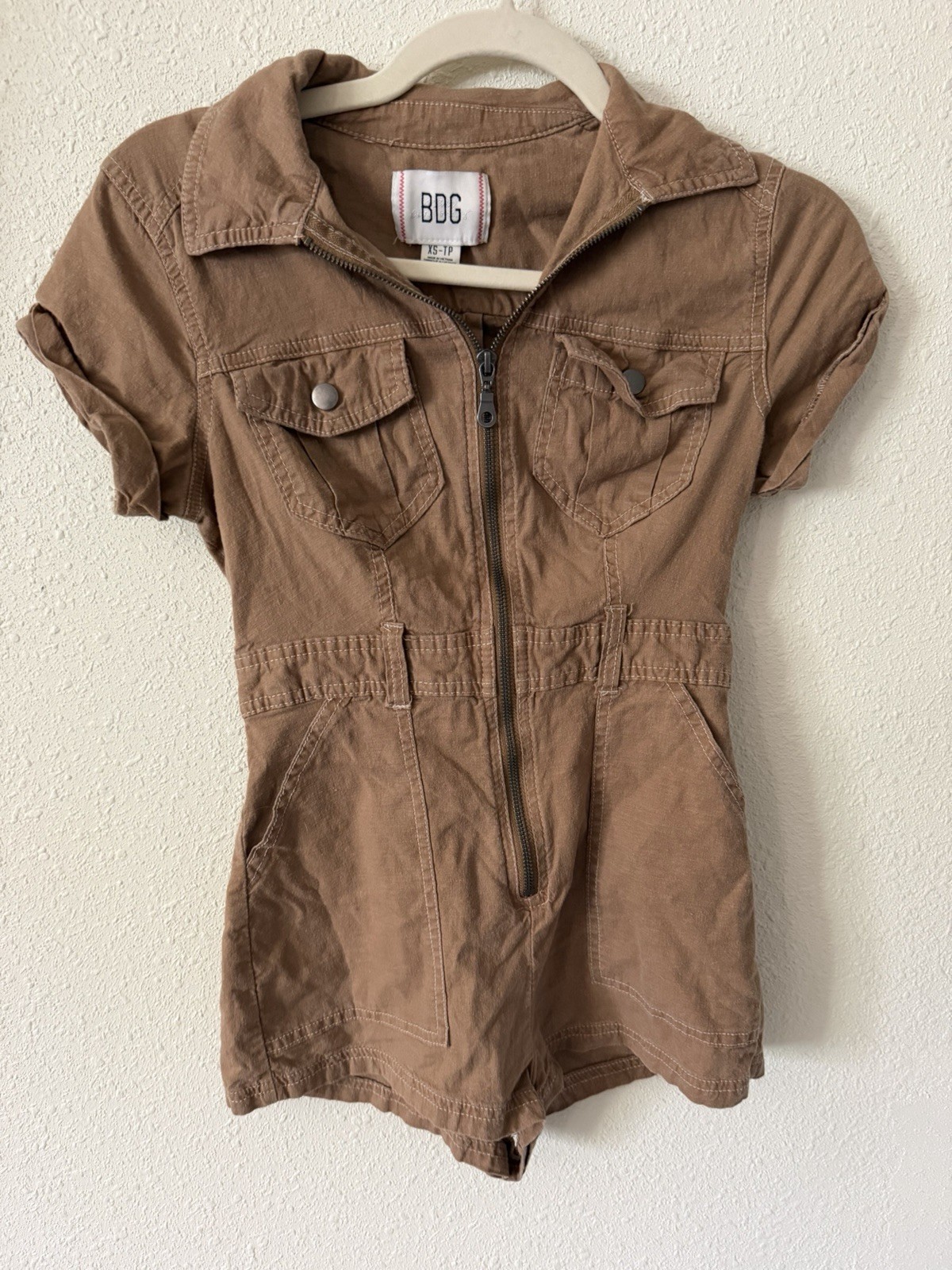 Urban Outfitters BDG Brown Utility Romper Women’s Xs