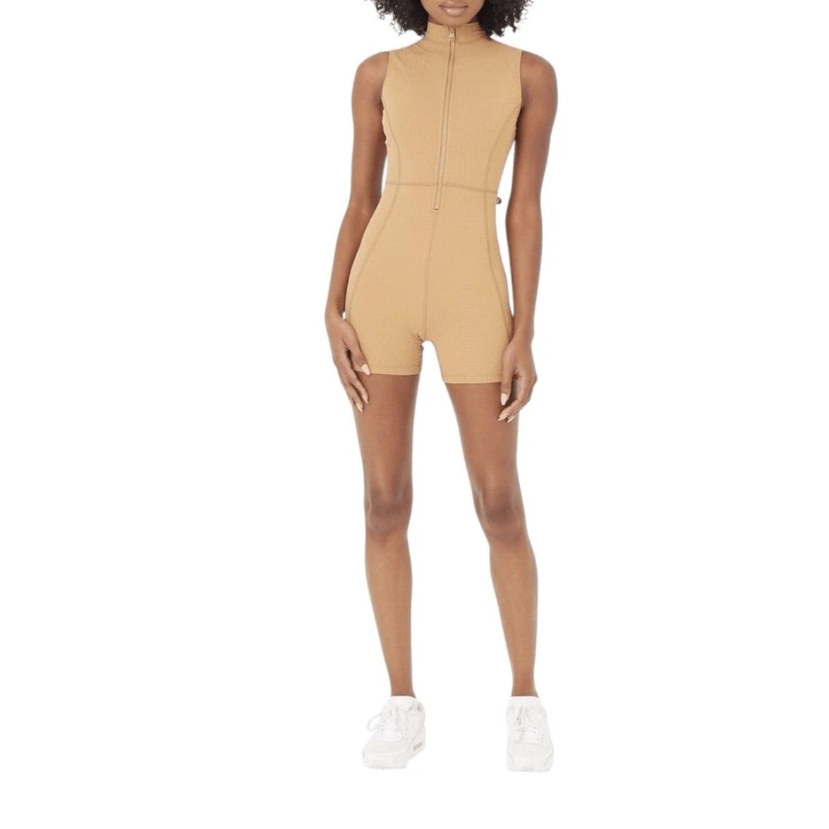 Brand New Gigi C Revolve Women’s Size Small Camel Brown Sleeveless Romper