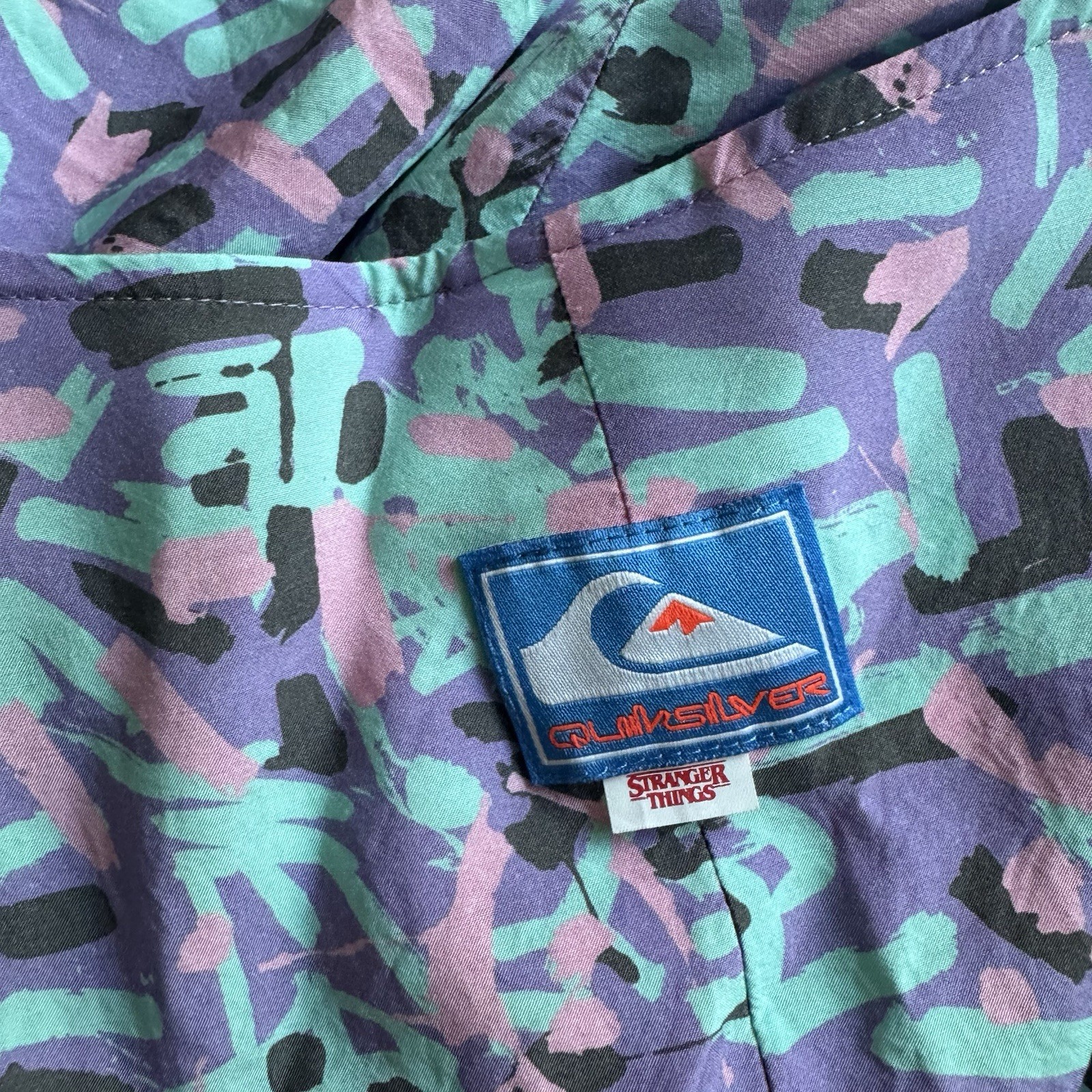 Quiksilver x Stranger Things Romper Playsuit Women’s Large 80s Retro Summer