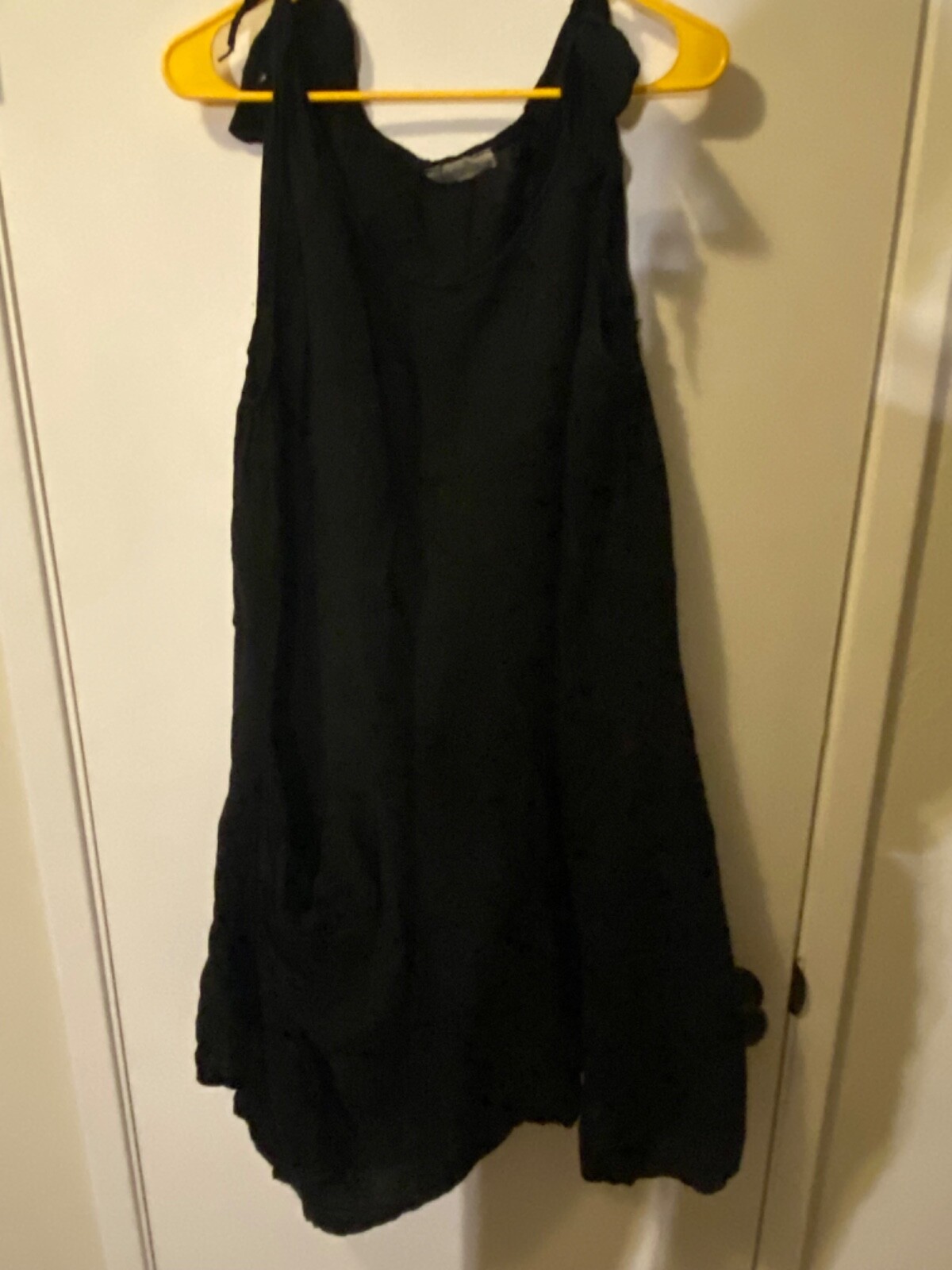 Women “Liabella” black sleeveless sundress No Size Indicate P2P 16″ P.O.
