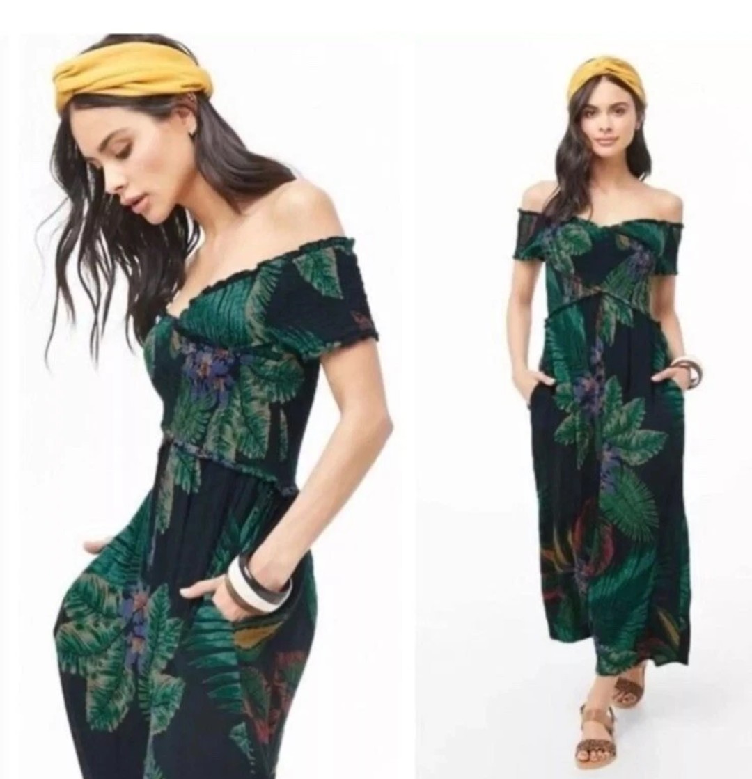 🌼B2G1🌼 Patrons of Peace Smock Cross Tropical Jumpsuit Size Med