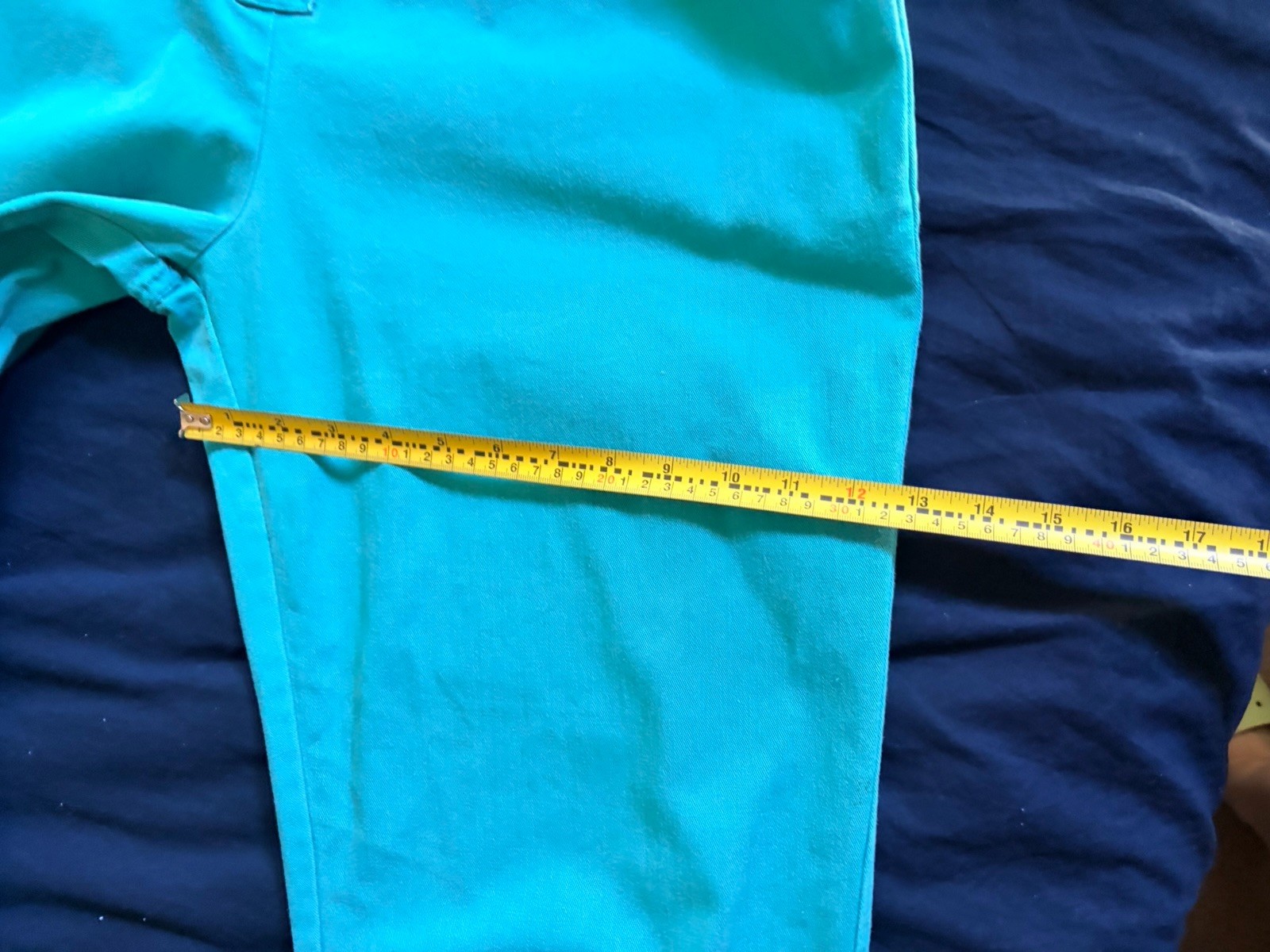 Vintage DREAMS Cotton Denim Jumpsuit Coveralls Blue Green Teal Size Large