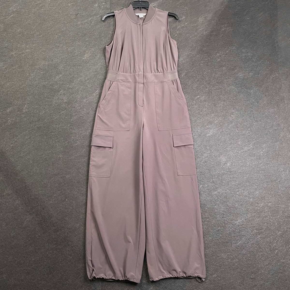ATHLETA Brooklyn Utility Jumpsuit Women’s Size 6 Petite Shale