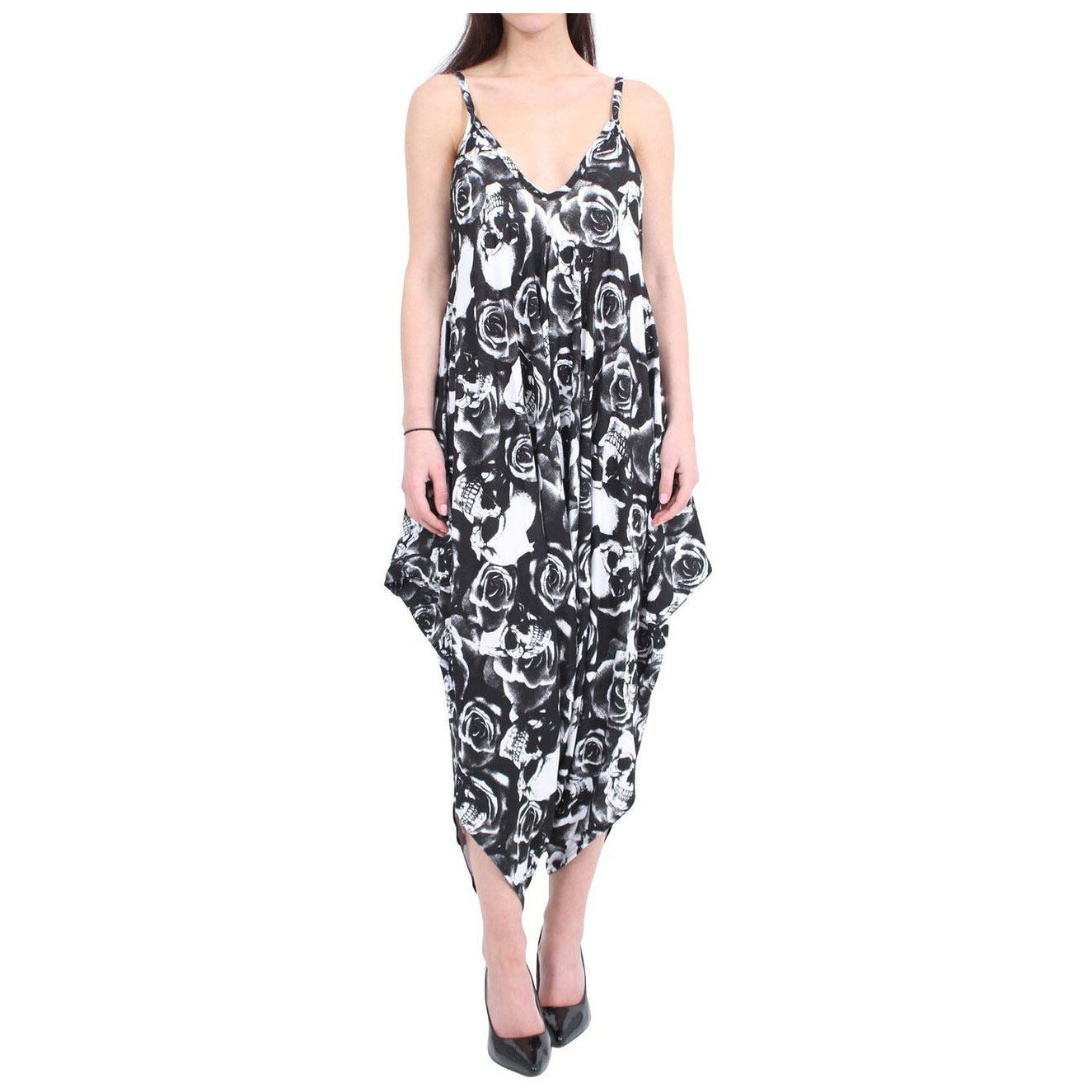 LADIES WOMENS CAMI STRAPPY PLAYSUIT DRESS LAGENLOOK ROMPER BAGGY HAREM JUMPSUIT