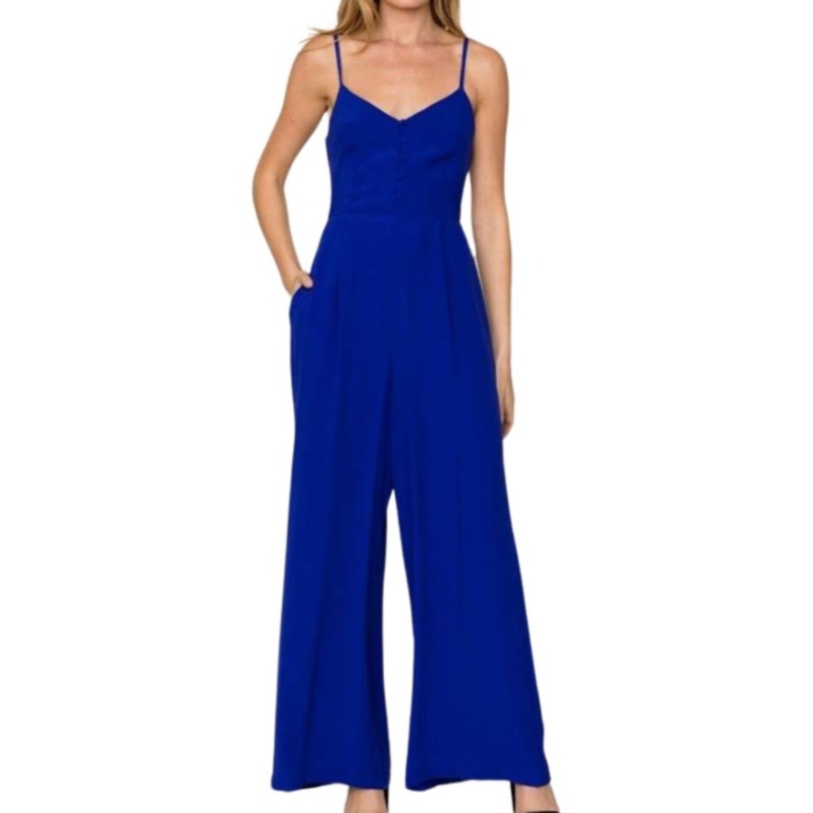 Yumi Kim Brooklyn Night Jumpsuit – Royal Blue Size XL
