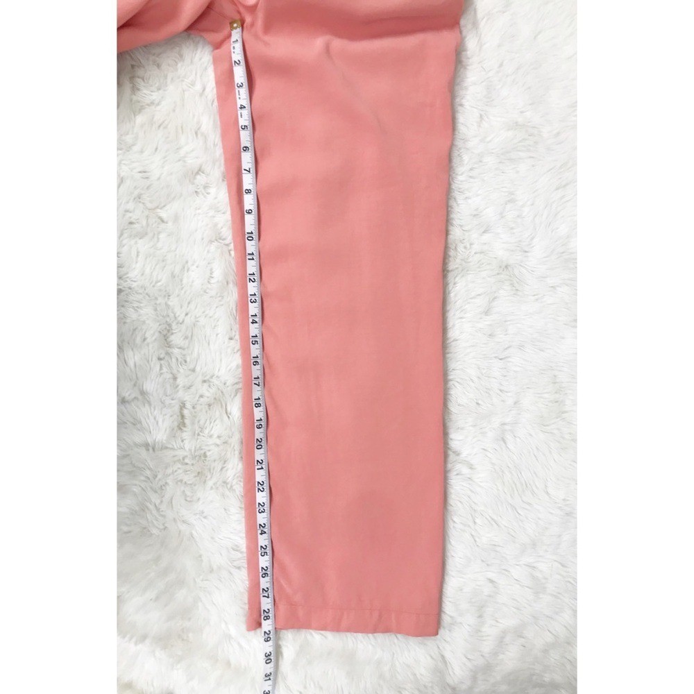 1. STATE Sleeveless Wrap Front Jumpsuit Size 2 Peach Pink V-Neck Tapered Leg