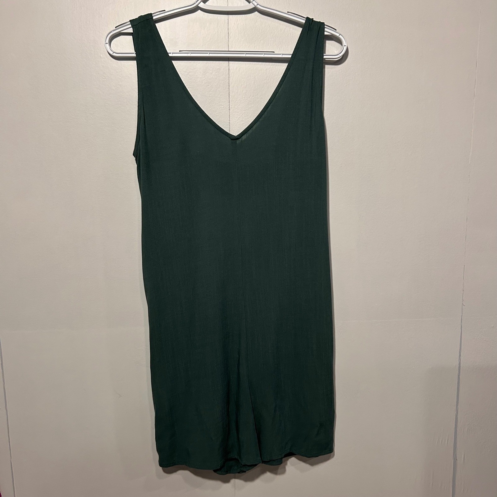 Shinestar Womens One Piece Romper size medium Blue boho Open Back Beachy