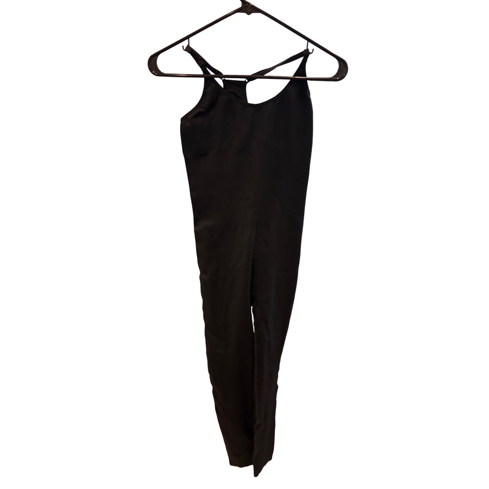 PINK ACTIVE Black Racerback Jumpsuit Full Length Women’s Size S