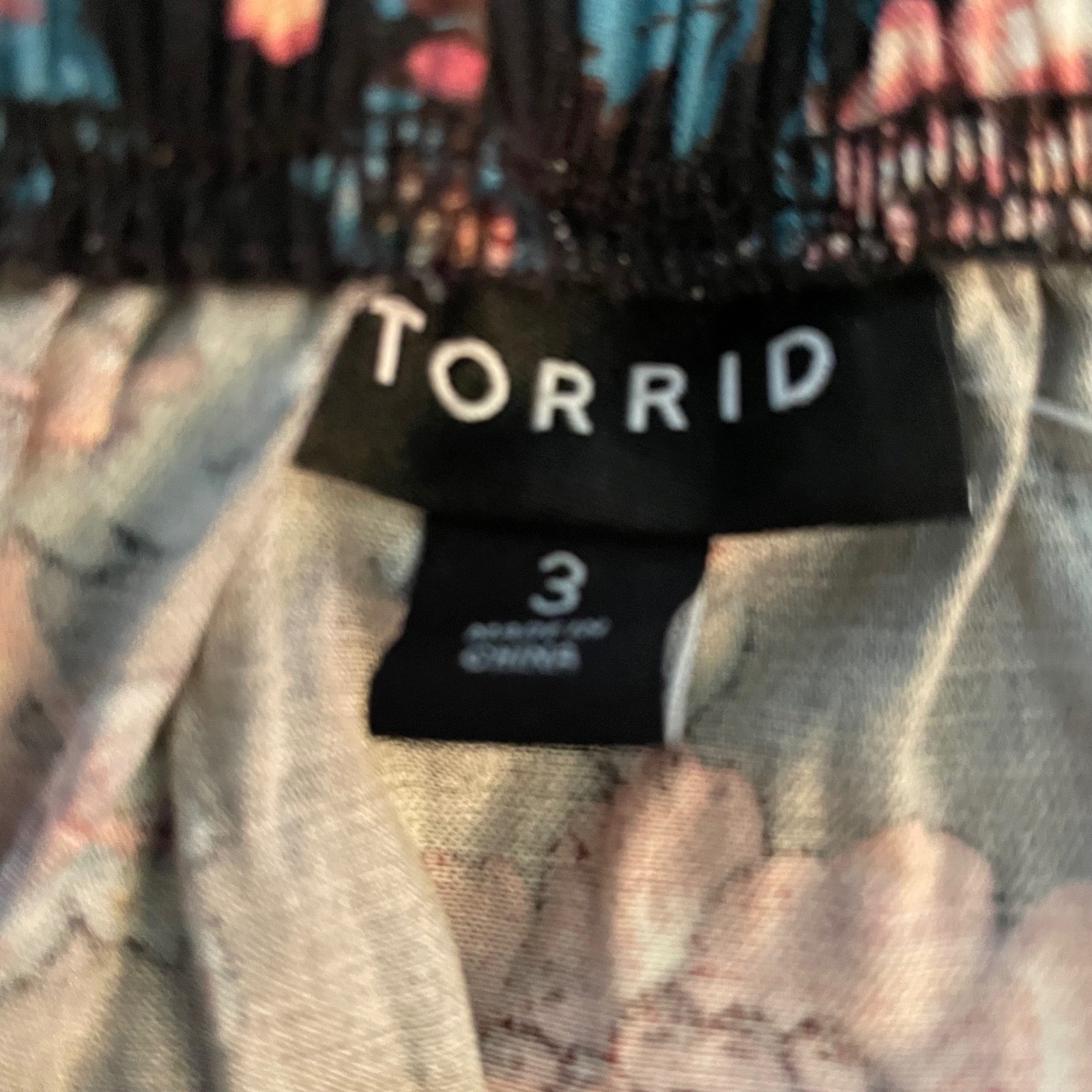 Torrid Stretch Challis Off The Shoulder Romper 3X Floral Deep Blooms NWT