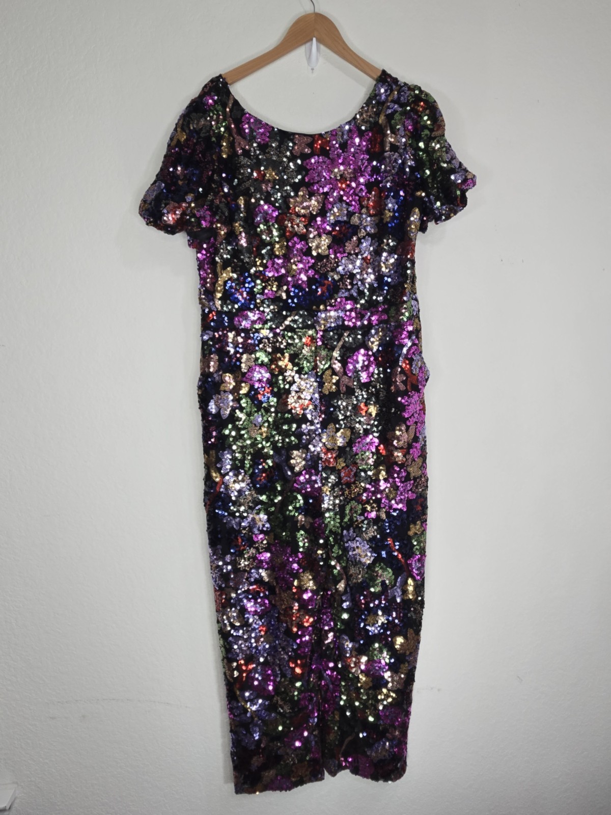 Ivy City Co Showstopper Sequin Jumpsuit Multicolor Cropped Size 2X Womens NEW
