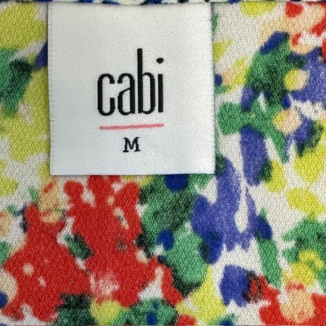 CAbi 5261 Floral Print Romper Sleeveless Drawstring Waist Casual Summer Size Med
