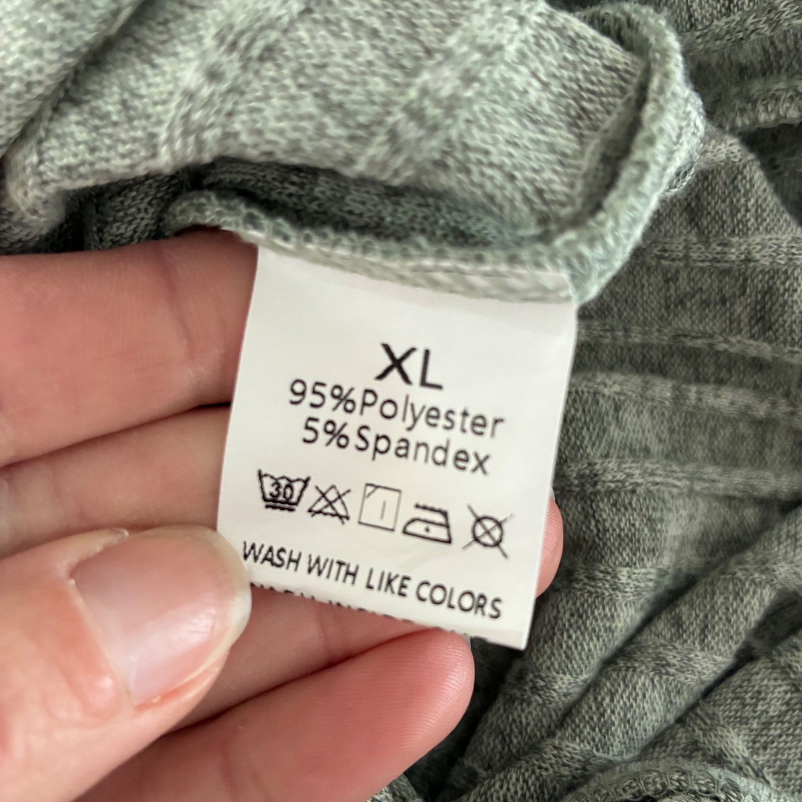 Romper XL Gray Green Ribbed Knit Casual Loungewear Comfy Layer Athleisure Summer