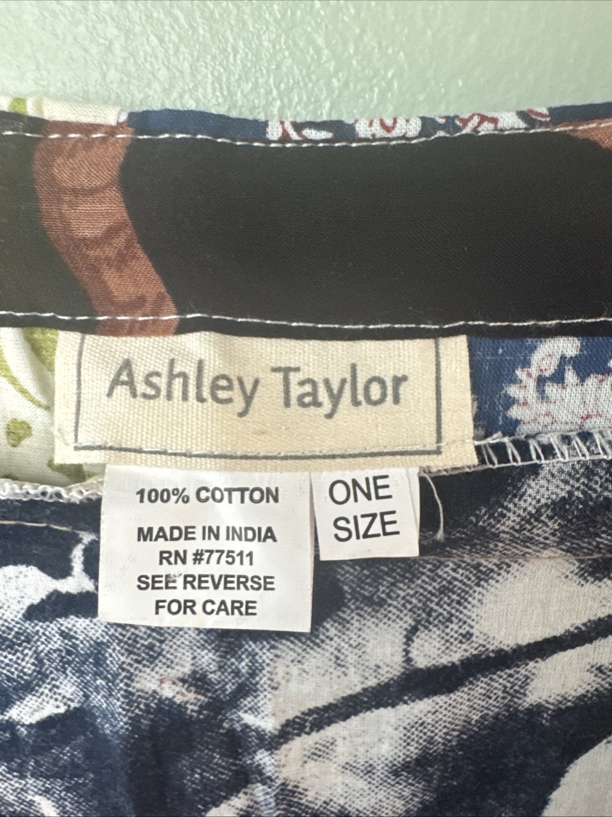 Ashley Taylor Shortalls Womens One Size Multicolor Patchwork Art Boho Overalls