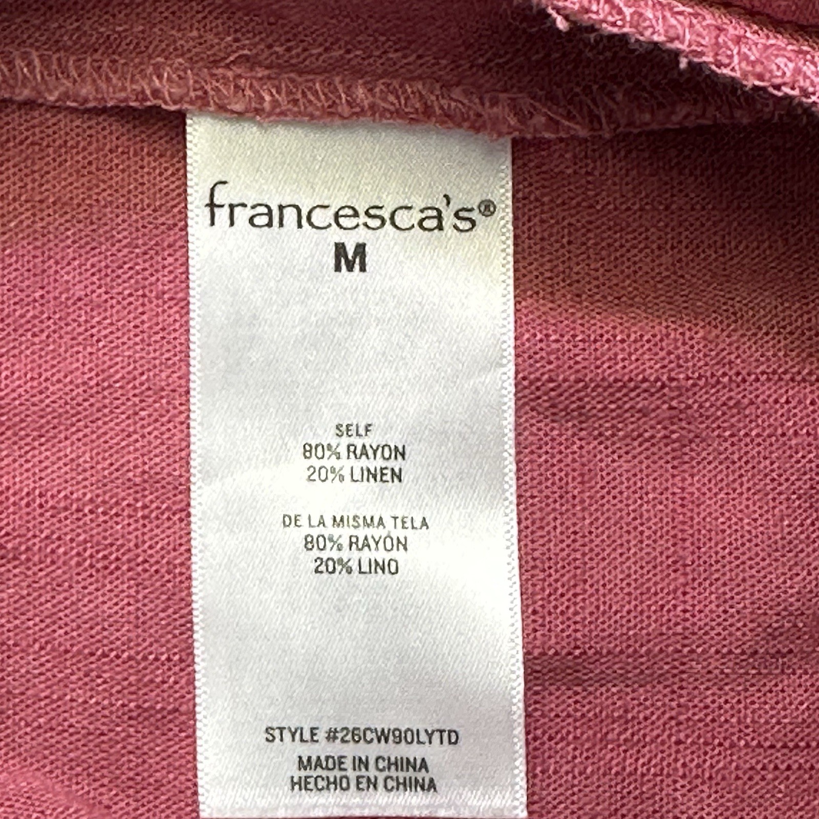 Francesca’s Audrey Parks Women’s Medium Maroon Sleeveless Pants Jumpsuit