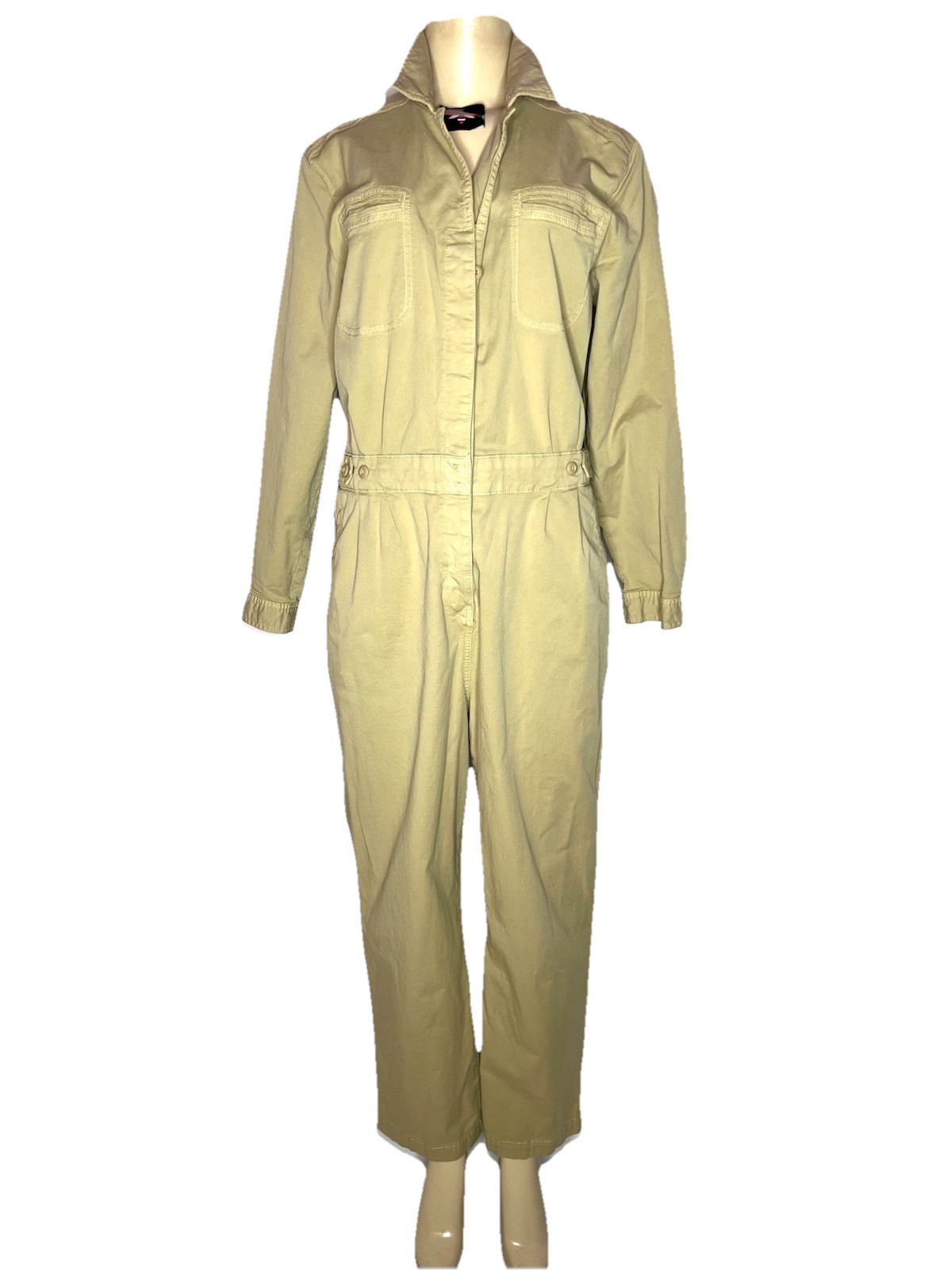 AMERICAN EAGLE KHAKI LONG SLEEVE COVERALLS SZ LG