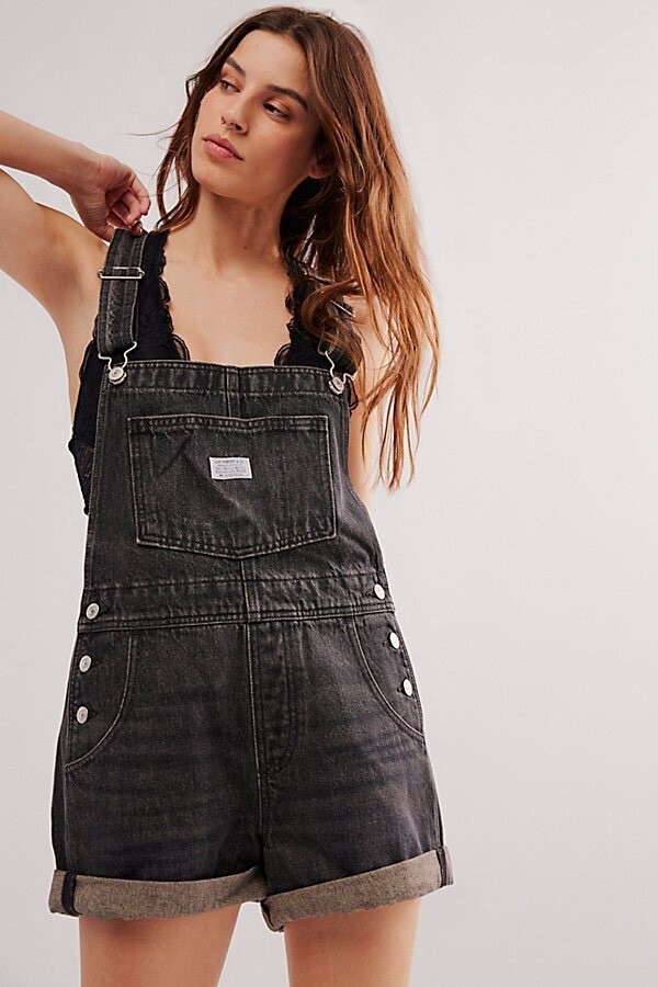 Levi’s Premium Vintage Shortalls Live Wire Black Size XS S M L XL Womens Overall