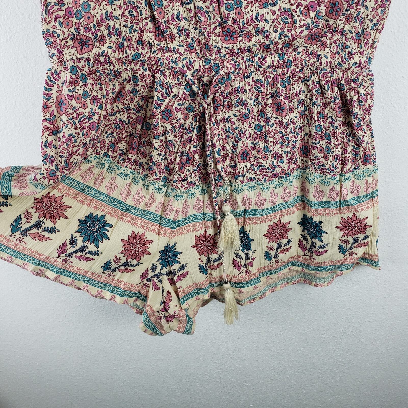 American Eagle Women’s M Sleeveless Shorts Romper Vintage Cottagecore Florals