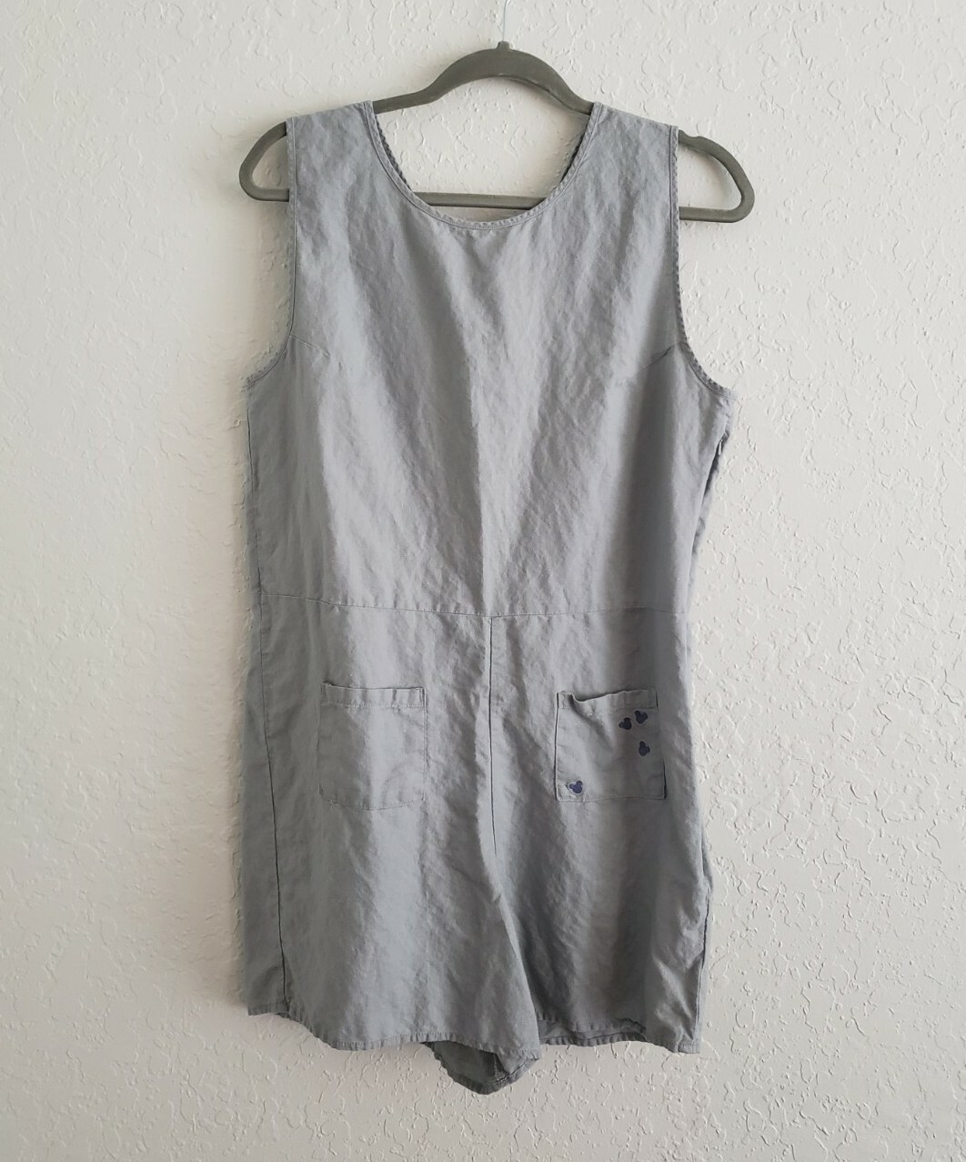 Junk Food Linen Blend Disney Mickey Mouse Lightweight Casual Romper Disney World
