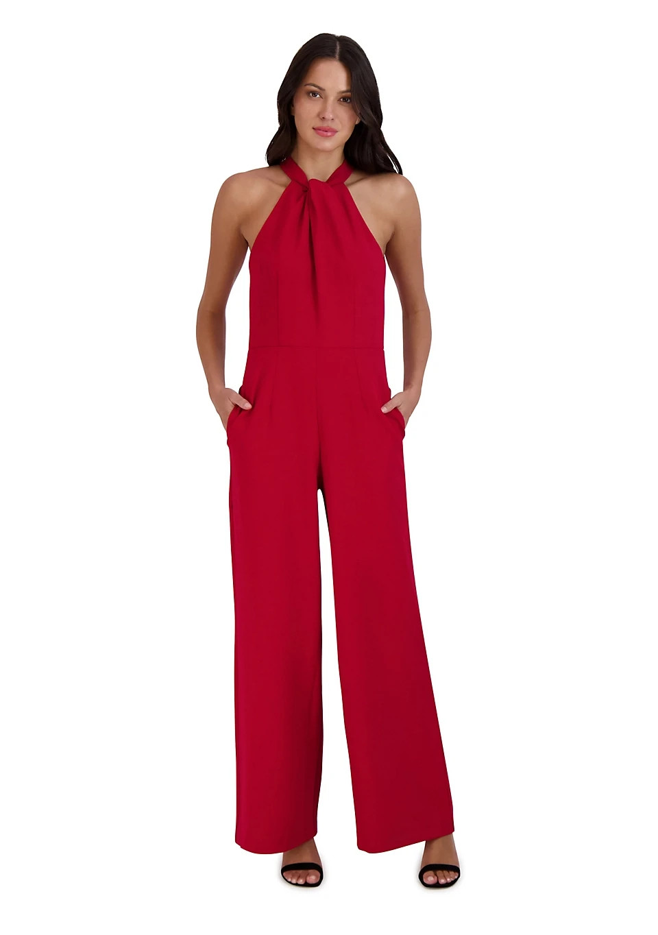 Julia Jordan Halter Jumpsuit RED SZ 2
