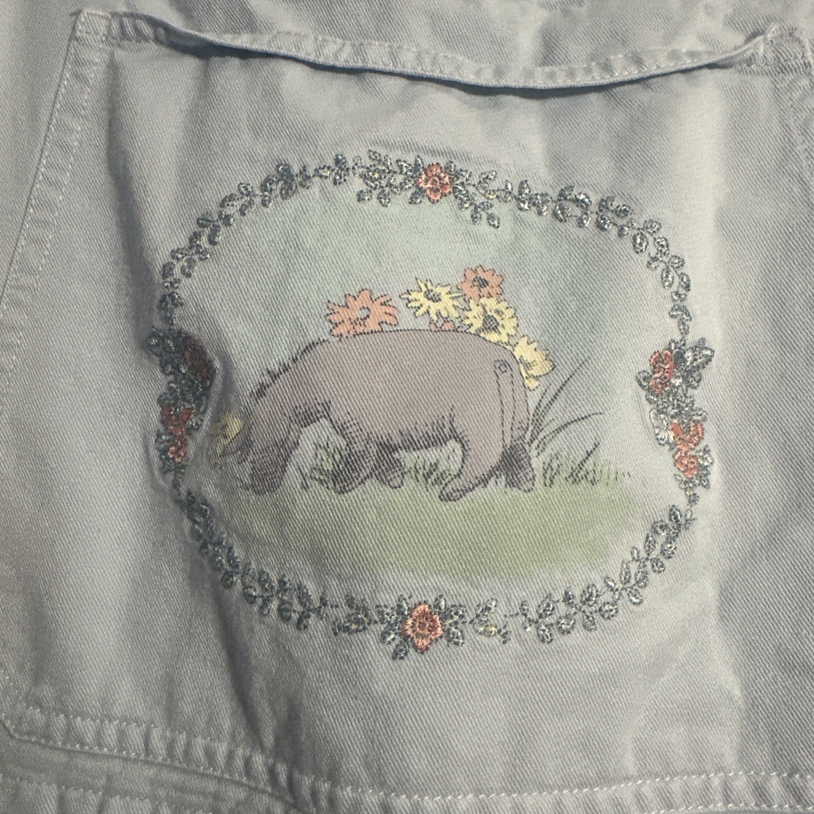 Vintage Disney Store Pooh & Pals Eeyore Bib Overalls Blue 90s Women’s Size XL