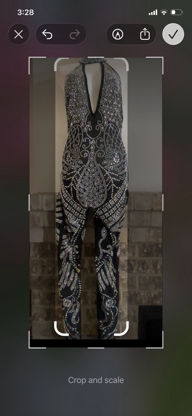 Banjul Sexy Black Bejeweled Halter Jumpsuit Long/Romper Going Out/Clubbing