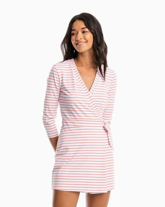 Southern Tide Moira Striped Performance Skort Romper SZ XS