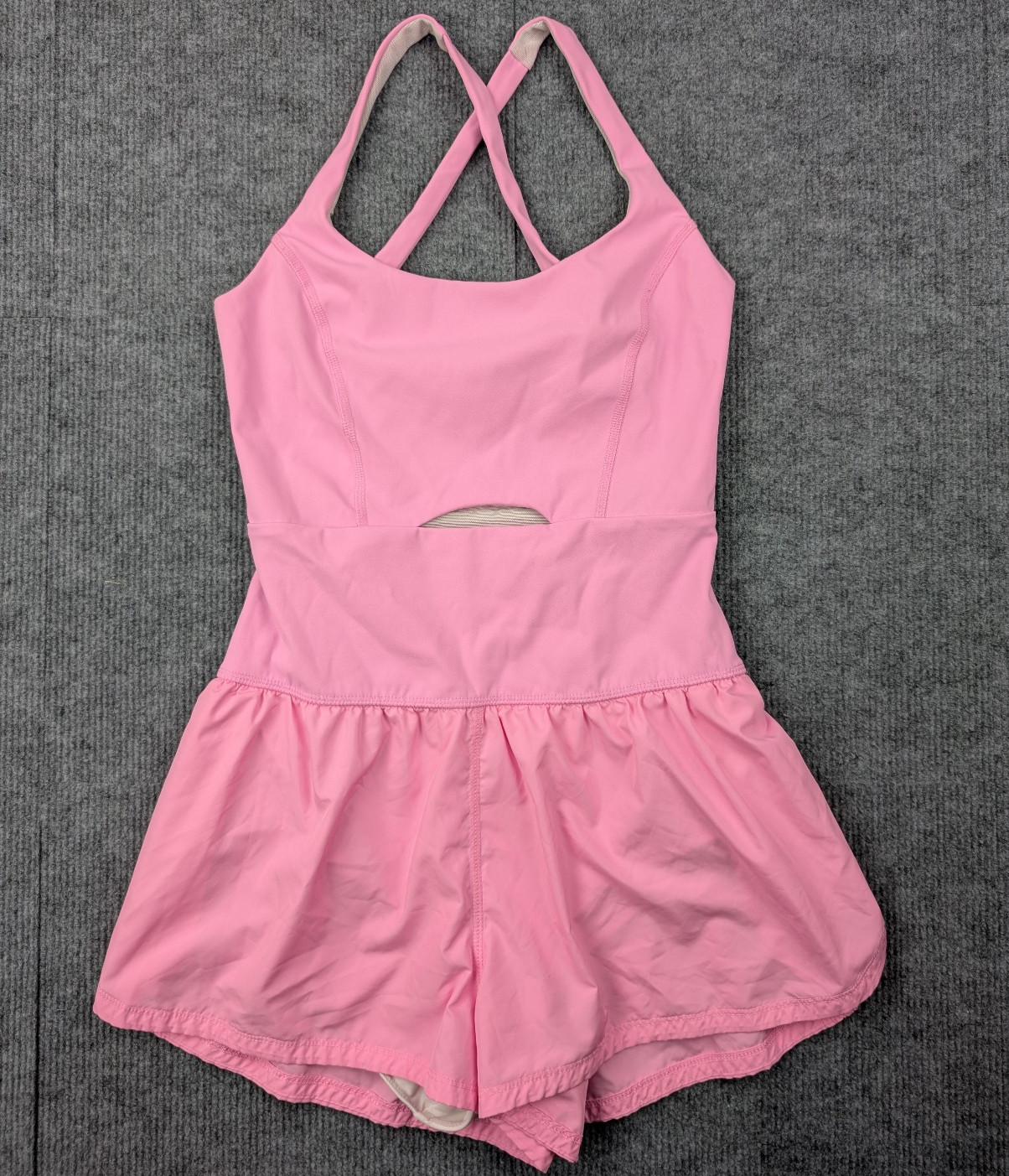 Free People Movement Righteous Runsie Women XS Pink One Piece Athleisure Run Gym
