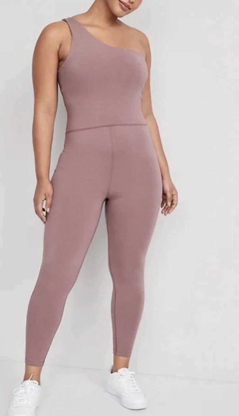 Old Navy Active Powerchill Purple One Piece Jumpsuit One Shoulder Size Small