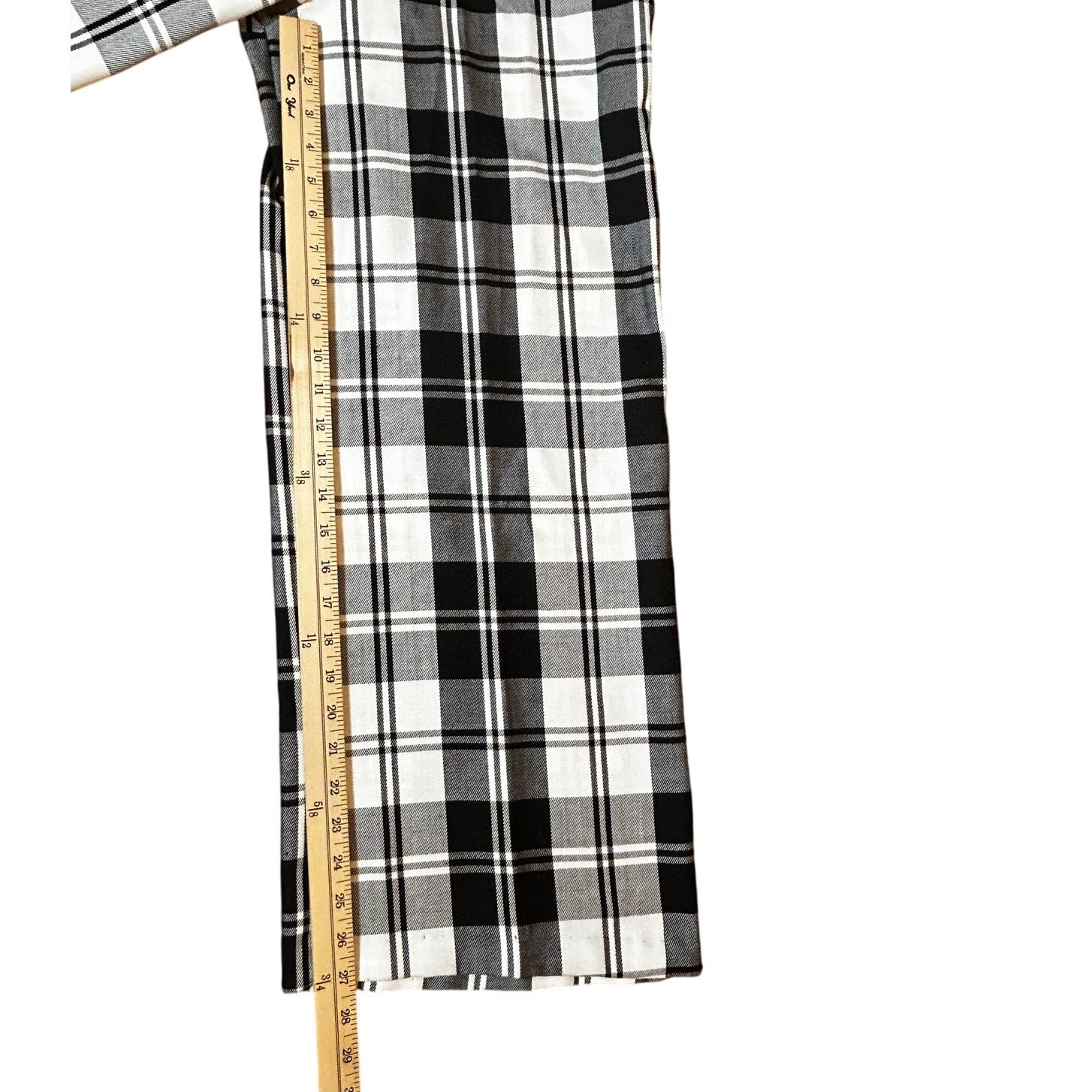 TEASE NEW YORK Black & White Women’s Plaid Flare Overall Style Pant Suit