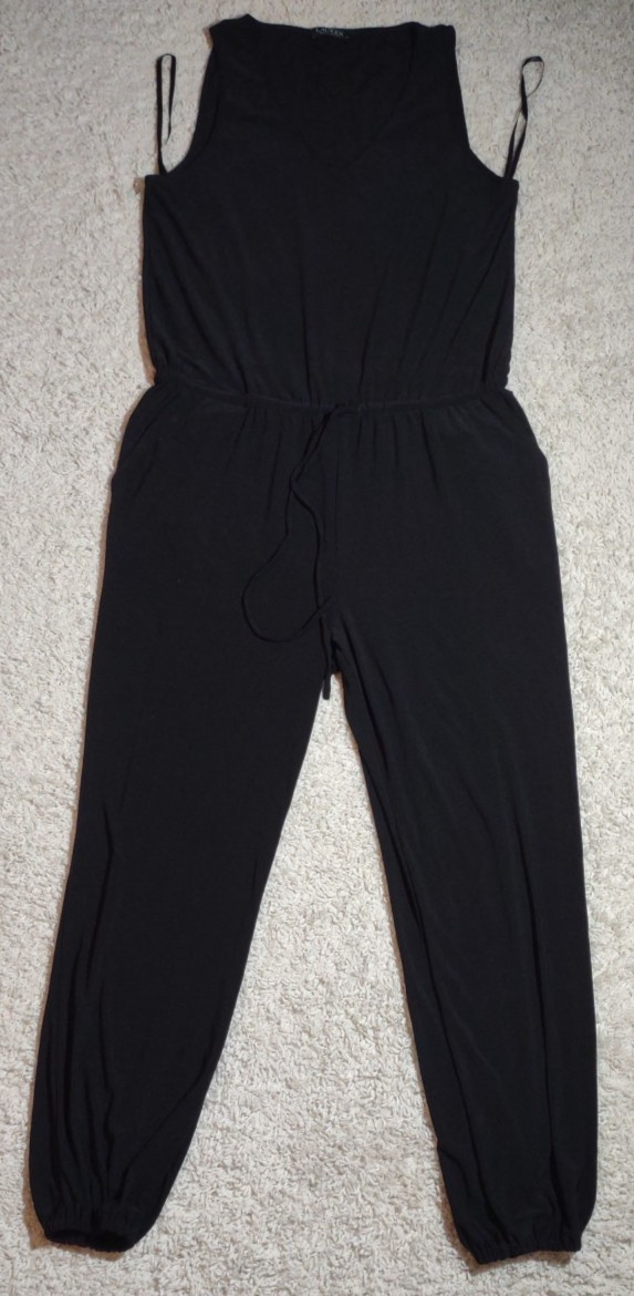 Lauren Ralph Lauren Jumpsuit Womens XL Black Romper Cocktail Office Casual Party