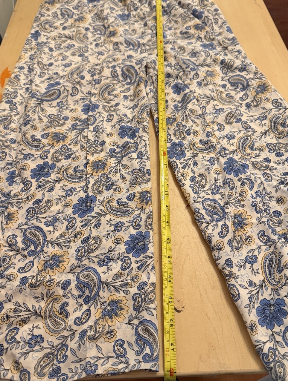 Patrons Of Peace Jumpsuit S Floral Blue Yellow Girlcore Boho Hippie Trendy Chic