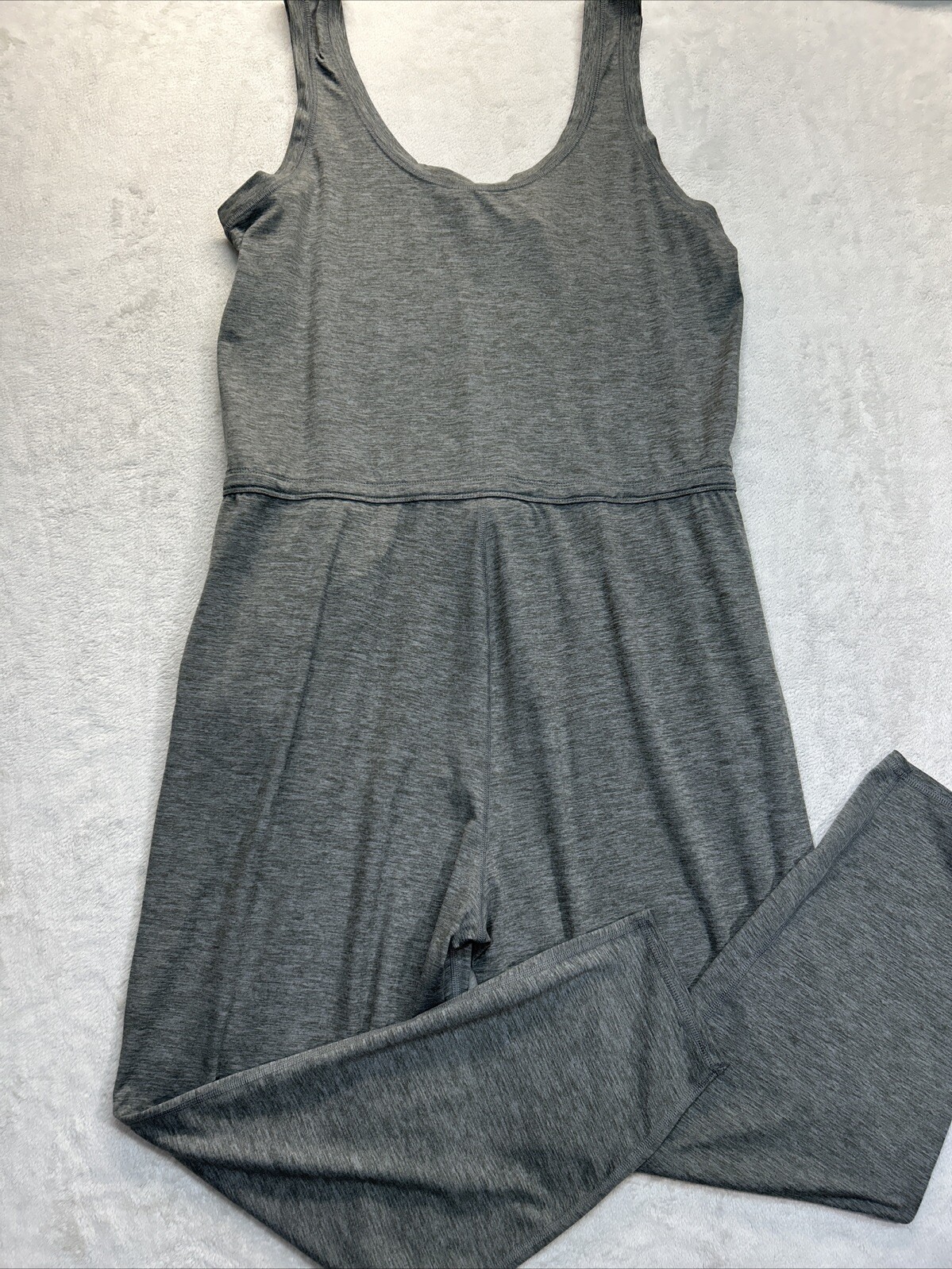 Vuori Lux Harem Jumpsuit One-piece Women Sz Large Heather Drawstring Stretch