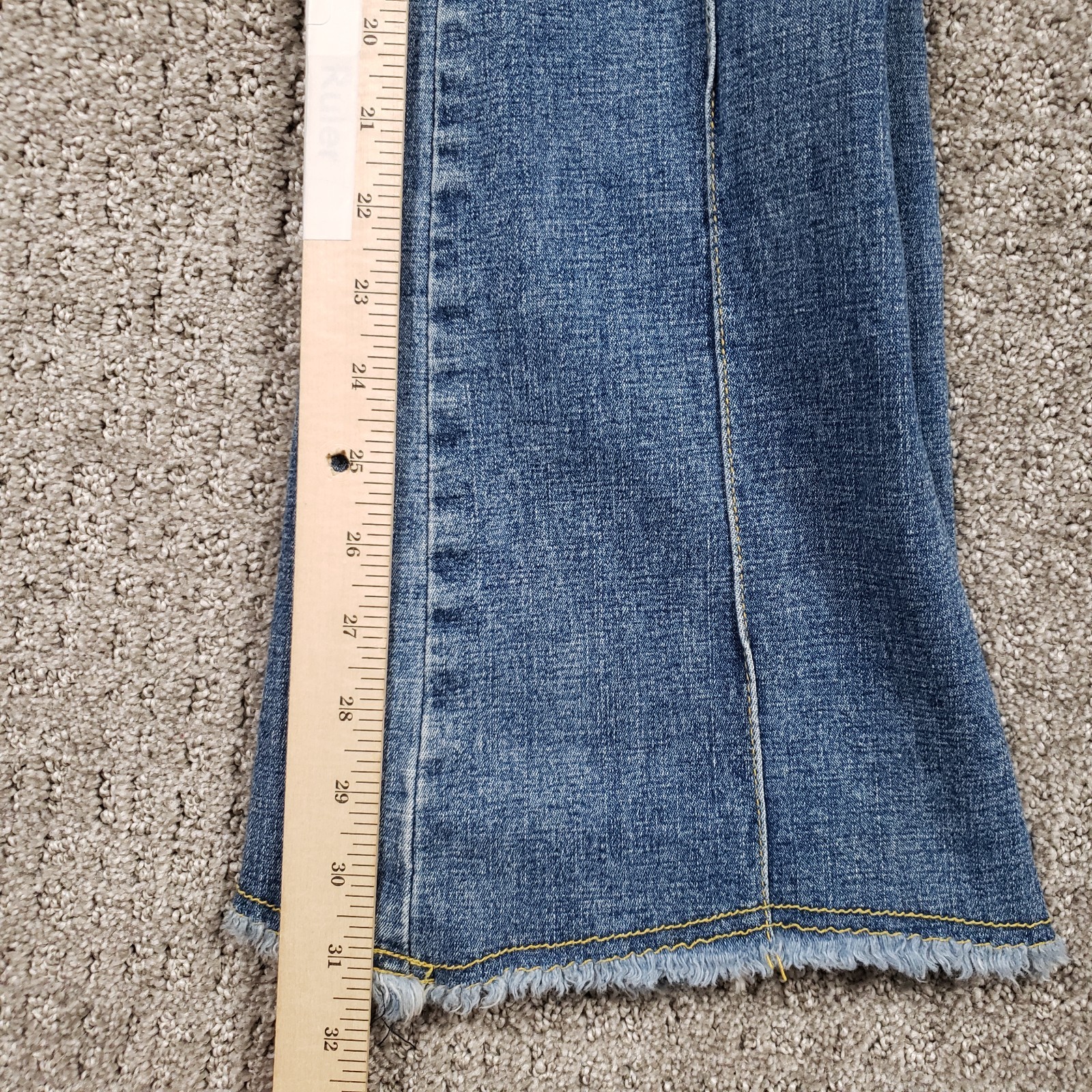 JNCO Jeans Denim Jumpsuit Womens Small Blue Flare Bootcut Vintage Y2k 2000s 90s