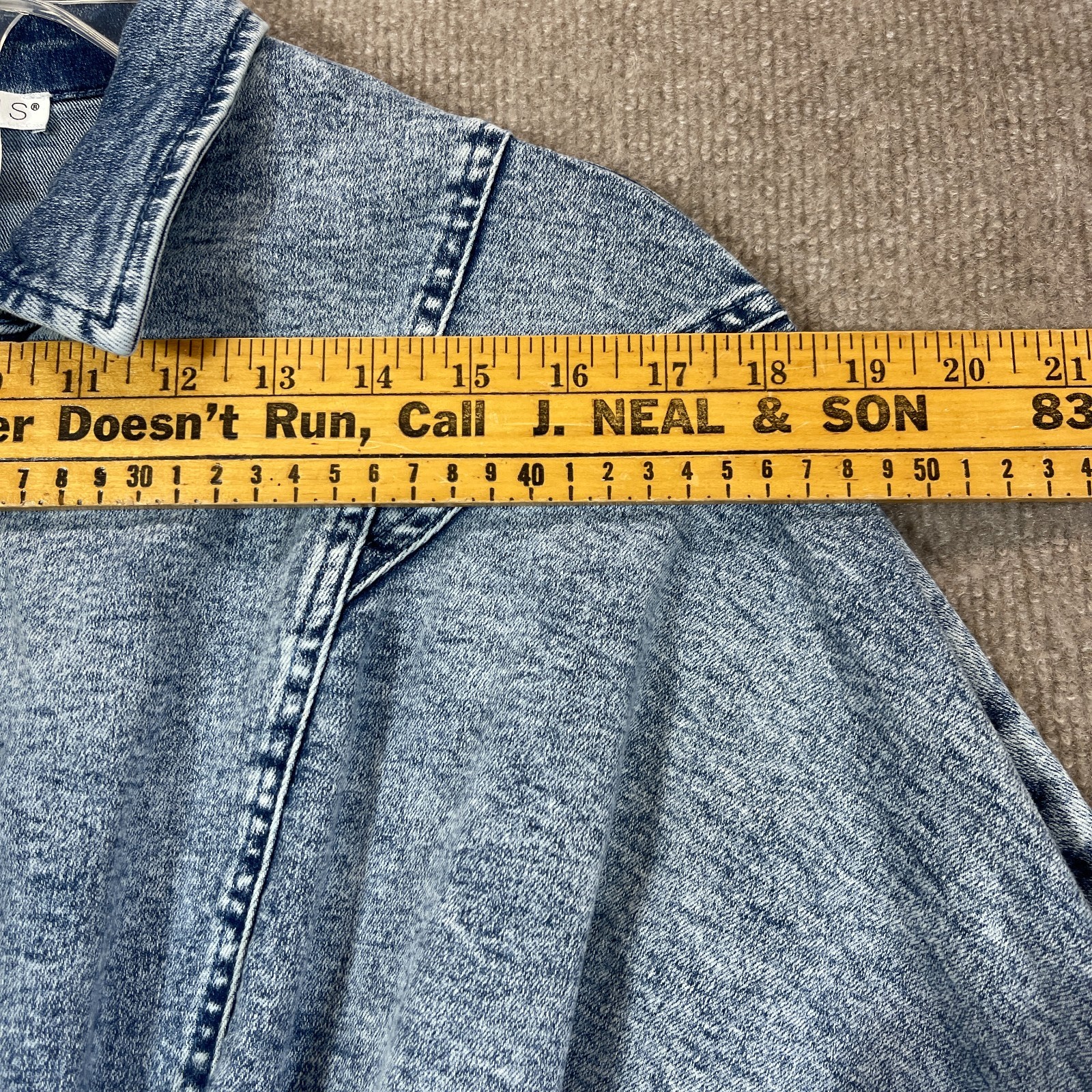 Vintage Venus Denim Jumpsuit Womens 4 Acid Wash Zip Front Smocked Waist Romper