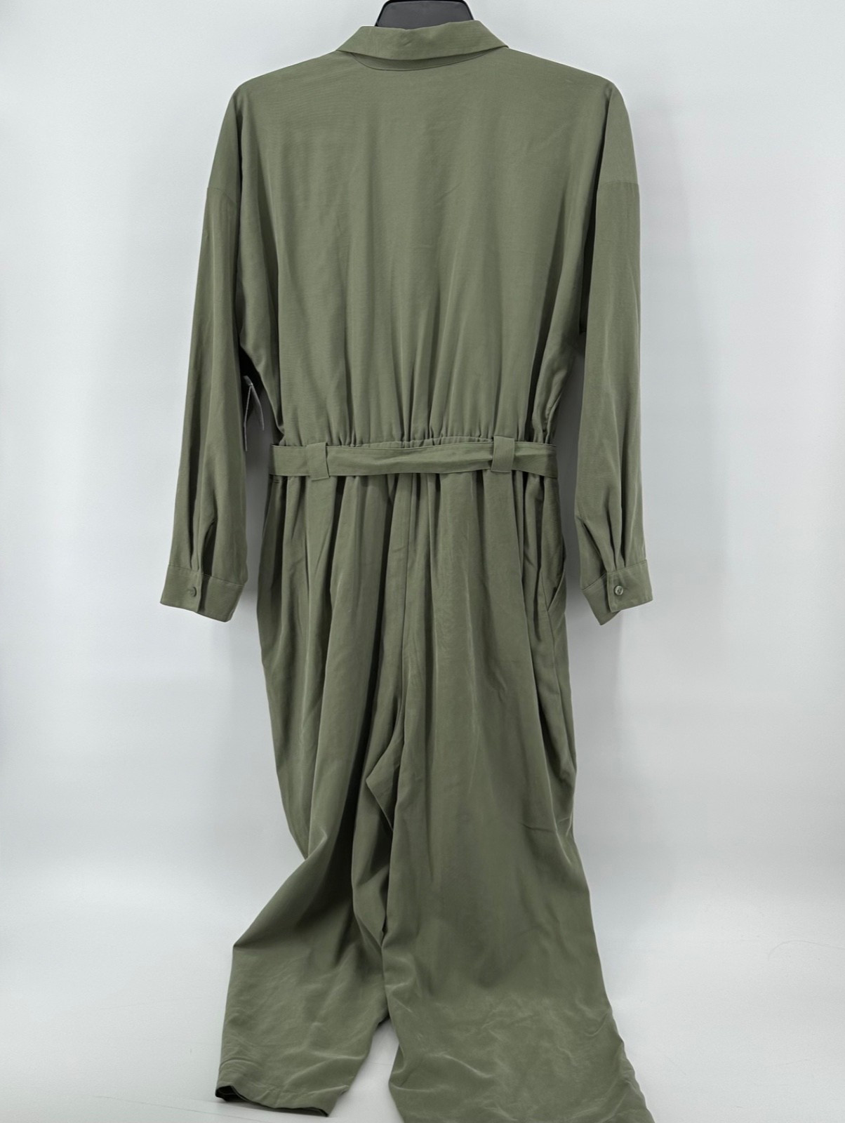 Nine West Utility Jumpsuit XL Women’s Olive Green Belted NWT