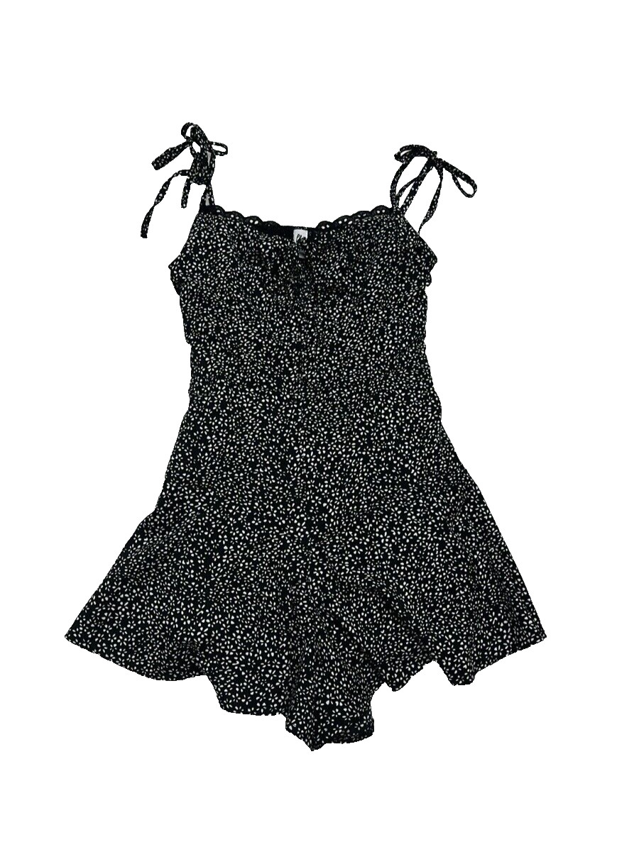 Princess Polly Rada Playsuit Black/White Romper Sz 4
