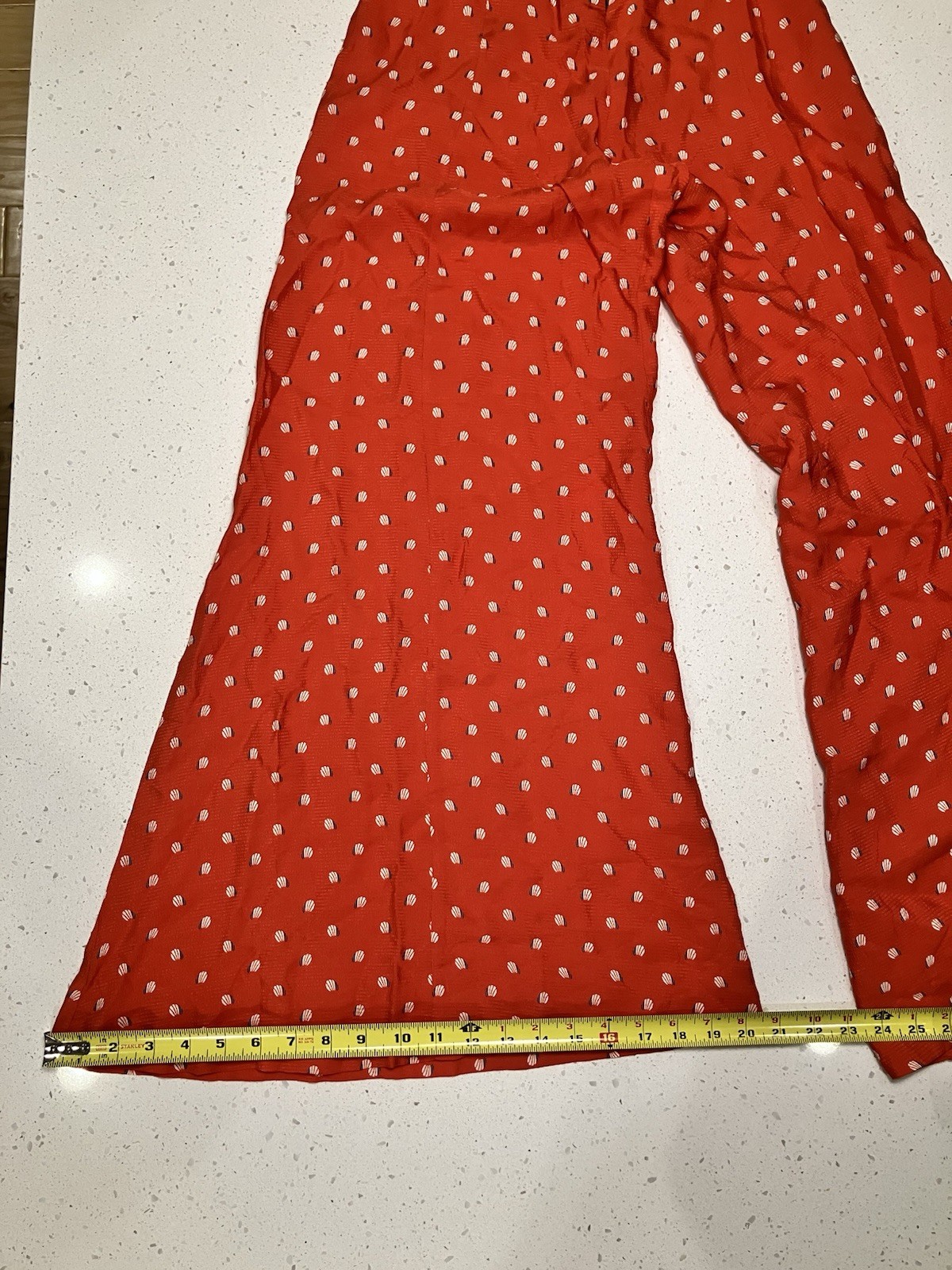 Alexis Holland Red Orange Women’s Jumpsuit XS Wide Leg Sleeveless