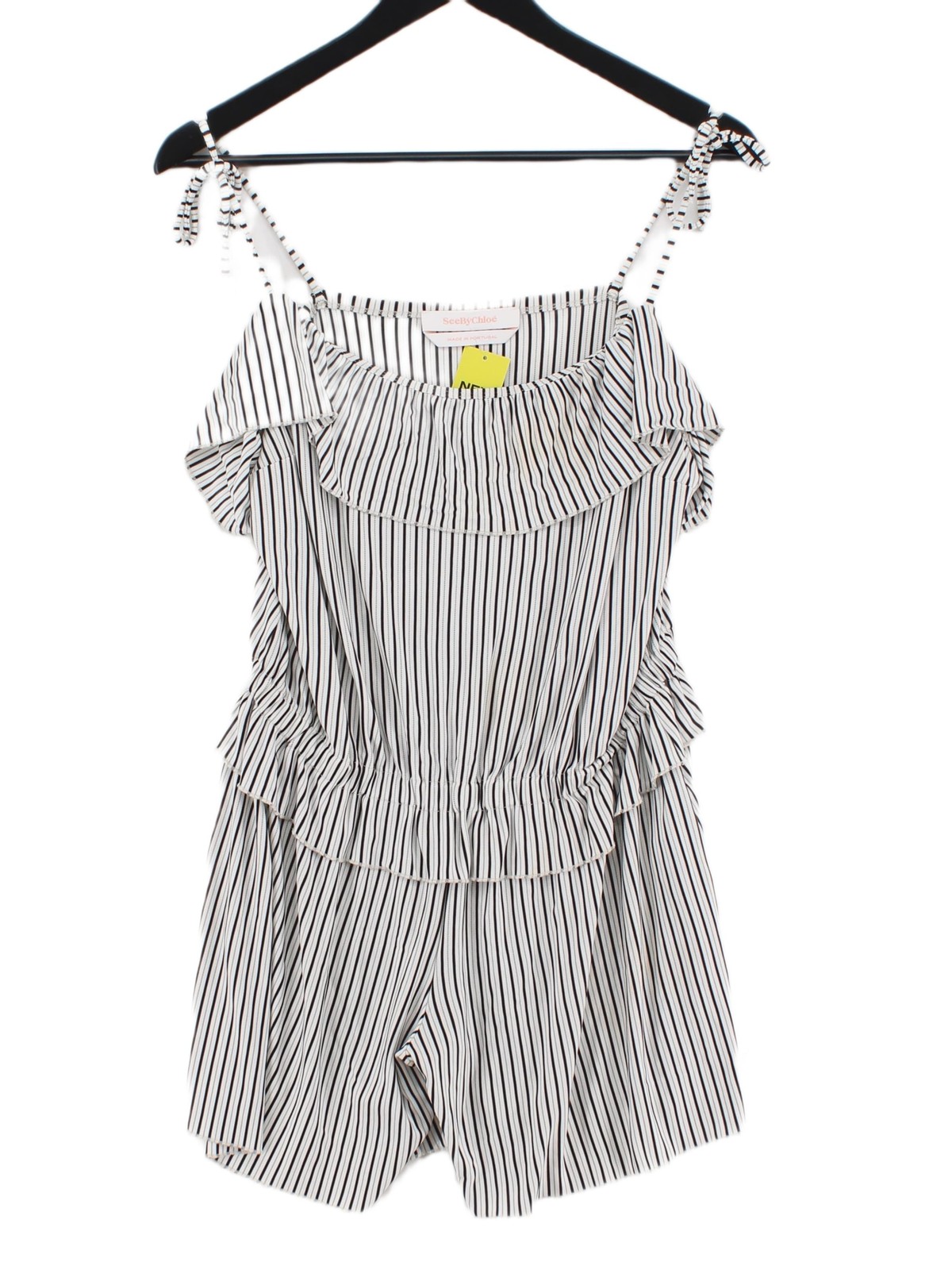 See By Chloé Women’s Playsuit UK 12 White Viscose with Polyester Playsuit
