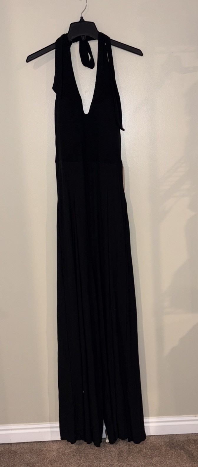 Popflex Go with the Flow Jumpsuit Halter Color: Black Size: XL Tall NEW!
