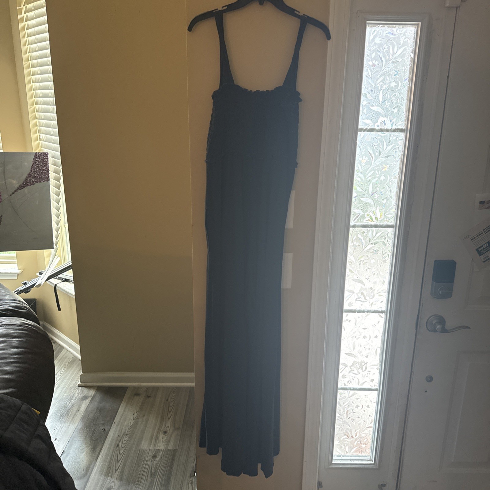 Natural Life Jumpsuit Wide Leg Rouched sleeveles Size XL