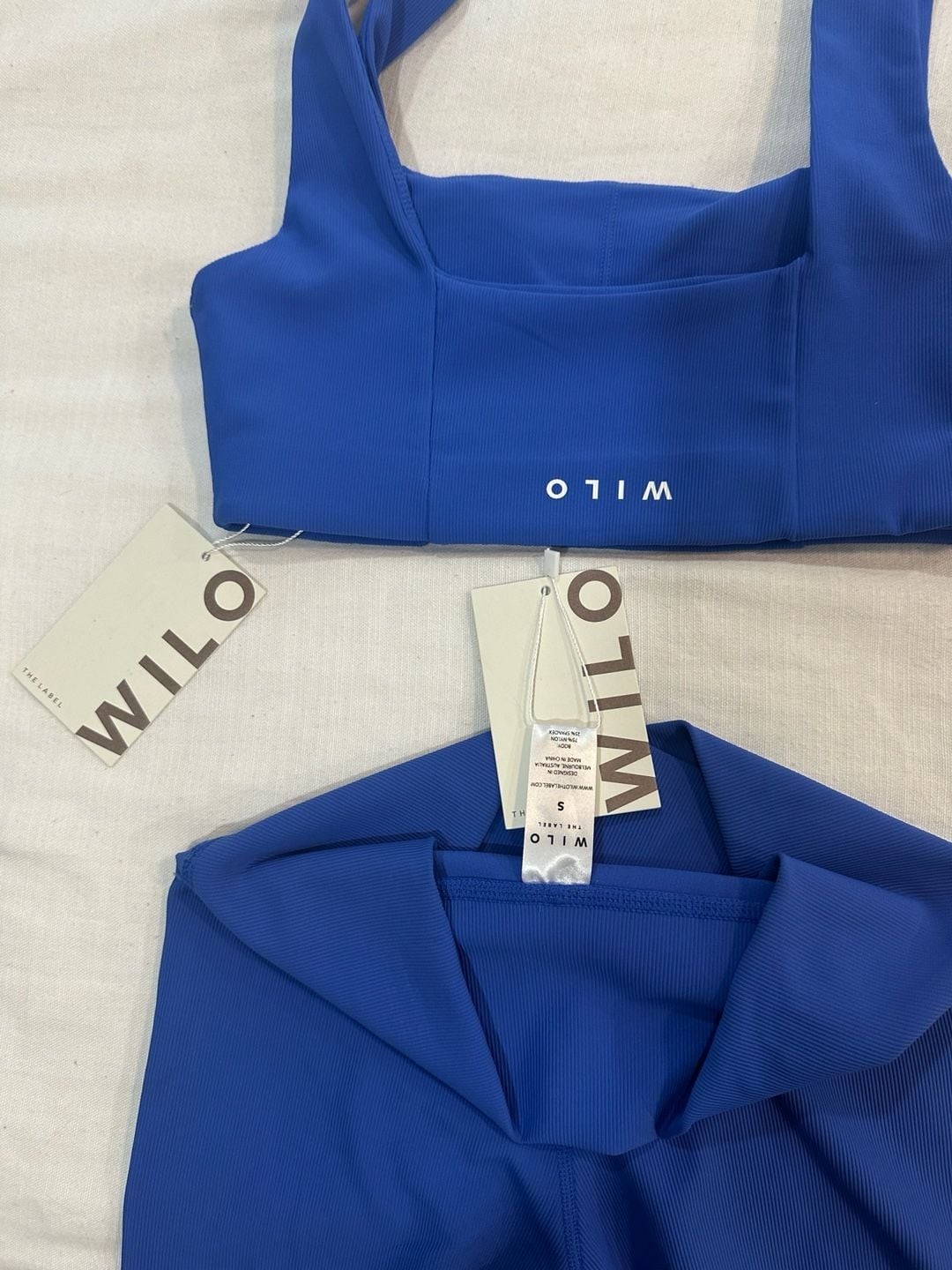 Wilo The Label Ribbed Activewear Set Size S
