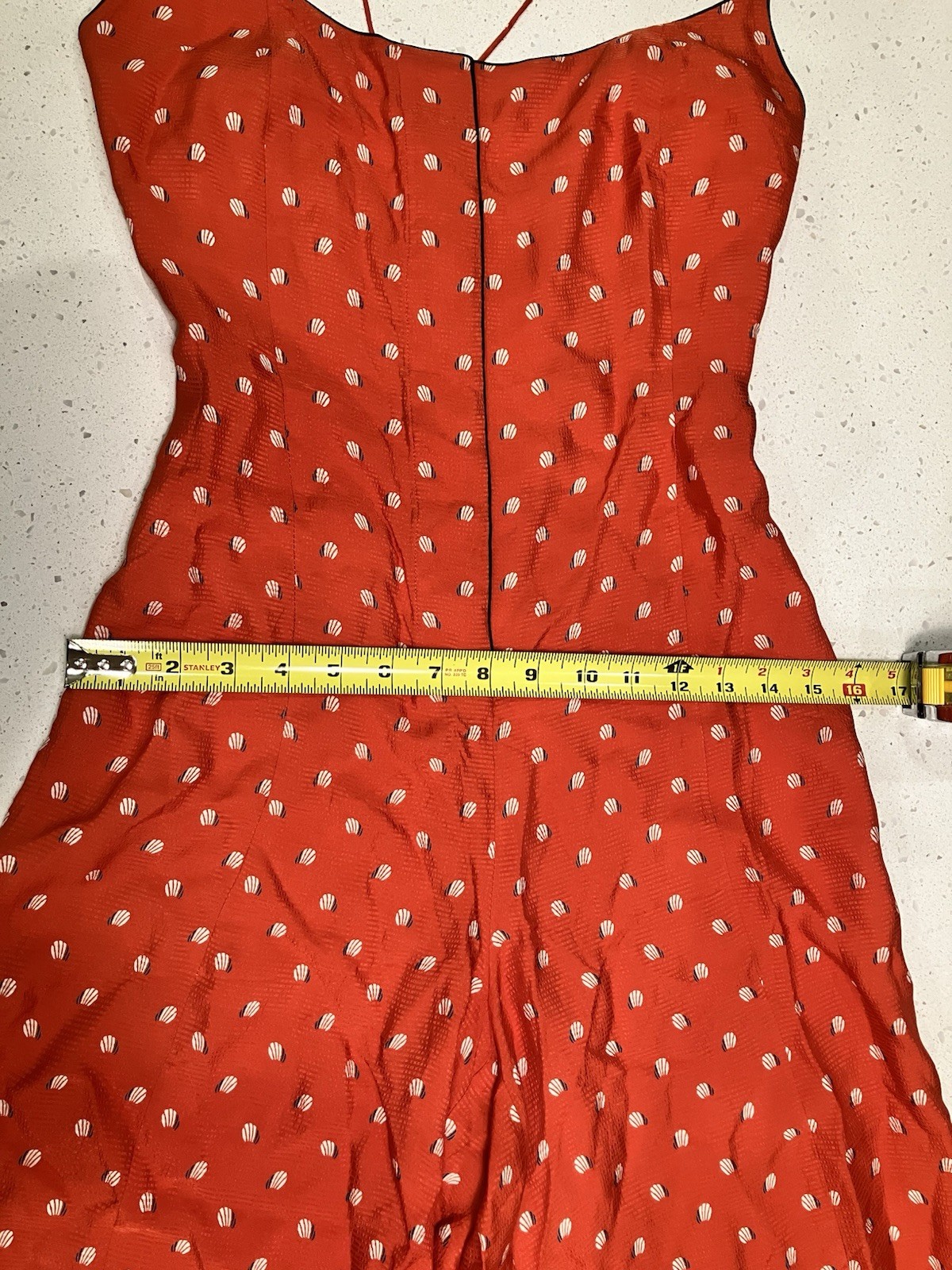 Alexis Holland Red Orange Women’s Jumpsuit XS Wide Leg Sleeveless