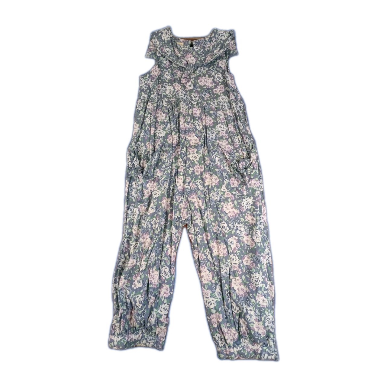 Vintage Laura Ashley Mother & Child Romper Jumpsuit Boho Floral Rare Size 9/10
