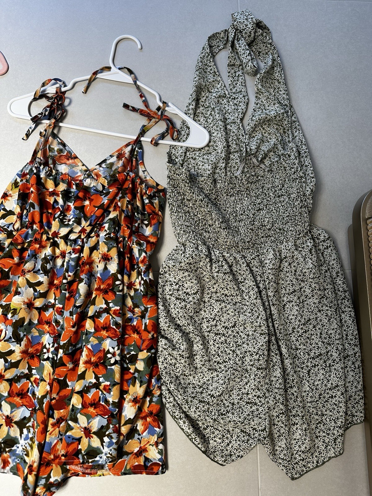 Lot 3 Small Summer Romper Dresses Colorful Small Pink Yellow Cute Coverup Beach