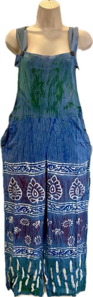 Sacred Threads Hippie Boho Festival Tie Dye Jumpsuit Overalls 224012 One Size