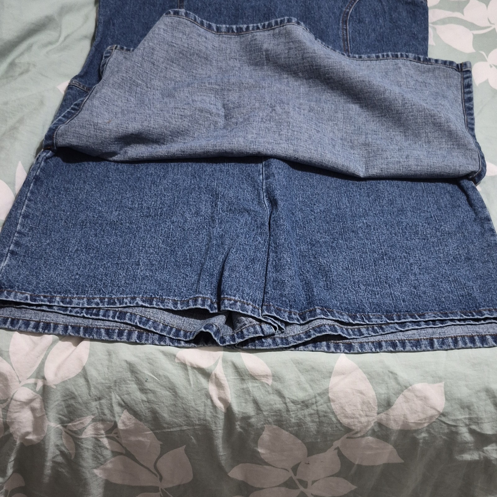 Boston Proper Women’s Denim Romper Blue 14 Cotton Sleeveless Zip RN 90674