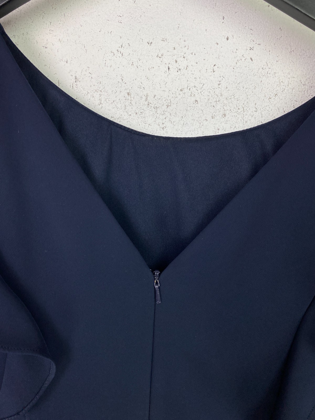 Phase Eight Navy Plain Jumpsuit Short Ruffle Sleeve Straight Leg Style UK 16
